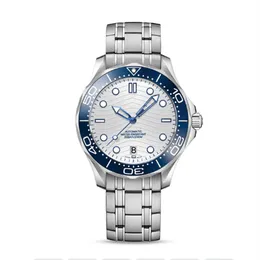 Design 2022 Luxury New Men Automatic Mechanical Watch Silver Black Blue Rose Gold James Bond 007 Ceramic Bezel Crystal Sapphire 822145