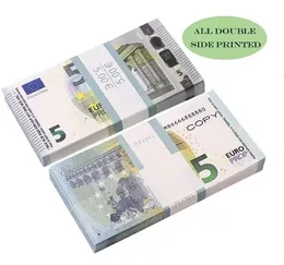 MIGLIORE 3A Home Decor Prop denaro completo stampa a 2 lati a 2 lati US US Dollar Eu Bills per film April Day Day Kids