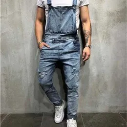 Erkek kot 3 renk erkek tasarımcı tulumlar yüksek bel askıya alma denim pantolon moda gündelik erkekler için uzun