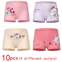 Höschen 10 Teile / los Design Kinder Mädchen Baumwolle Weiche Hübsche Cartoon Einhorn Kind Unterwäsche für Kinder Boxer Atmungsaktiv 221205