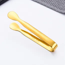 UPDATE Gold Coffee Cube Sugar Tongs Stainless Steel Sugar Clamp Kitchen Bar Ice Tongs Serving Dining Drinkware Tools Will and Sandy
