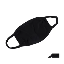 Maschere di design Maschera per il viso di design Moda Maschere per la bocca in cotone morbido antipolvere Maschera protettiva Uomo Donna che indossa il nero I più venduti 1 Dhqck