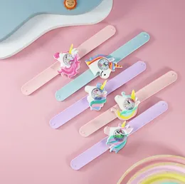 Novo unicórnio assistir crianças coloridas arco -íris desenho animado garotas meninos meninos taça de pulseira infantil cesto esportes relógios de bebê relógio