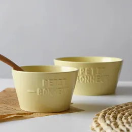 Miski koreańsko owocowe śniadanie retro urocze ceramiczne deser płatki owsiane jogurt sałatka Instant Noodle Kitchen zastawa stołowa 221203