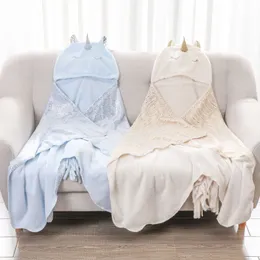 Yaratıcı Unicorn Battaniye Pijama Partisi Battaniye Giyim Çocuk Eğlenceli Şal Battaniyeleri