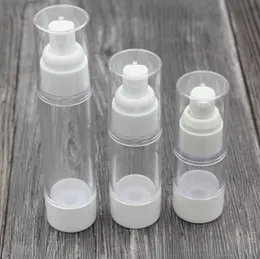 15ml 30ml 50ml Empty Airless Bottle Lotion Cream Pump Plastic Container Vaccum Spray Cosmetic Bottles Dispenser Portable For Travel