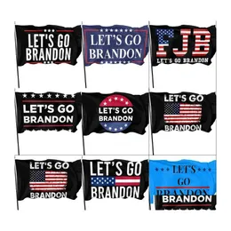 Bandeiras de banneras vamos para Brandon FJB 3x5 ft bandeira ao ar livre bandeira 100 singlelayer translúcido poliéster 90x150cm atacado 5207 Q2 Drop dhcc1