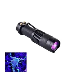 Torches Brelong Portable Bluray 365nm LED LEDLIGHT Mini taktyka ostrości mtifunction 3 Tryb Black Transform Droper Dostarcz OTKTA