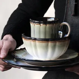 Ужинать наборы посуды Lingao Lotus Pond Moonlit Western-Sware Dableware Creative Ceramic Plate Cup Кубка оптового обеденного стола салат кружки