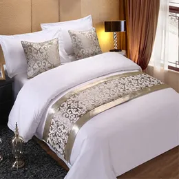 Copriletto Champagne Floral spread Runner Throw ding Single Queen King Cover Towel Home el Decorations5 221205