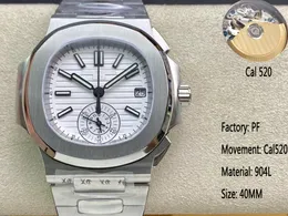 PF factory produces customized mens mechanical watch ETA520 integrated movement sapphire glass small dial can move independently 904 stainless steel material