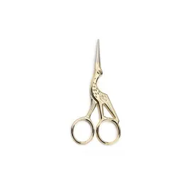 Scissors Factory Stainless Goldplated Crane Scissors Cross Stitch Embroidery Thread Cutter Variety Nose Hair Beauty Household Shar 5 Dhhn5