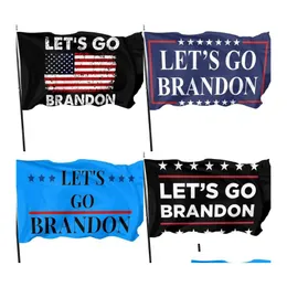 Bandeiras de banneras vamos para Brandon FJB 3x5 ft bandeira ao ar livre bandeira 100 singlelayer transl￺cido poli￩ster 90x150cm atacado 5207 Q2 Drop dhgwt