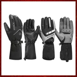 ST995 Termisk handskar Värme Vinterskihandske Värme Ridning Vindtät Guantes Par Motorcykelhandskar med pekskärm