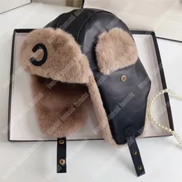 여성 디자이너 Trapper Hats Mens 디자이너 Bonnet Cashmere 따뜻한 럭셔리 맞춤 모자 브랜드 편지 가죽 캐주얼 울 스트리트 모자