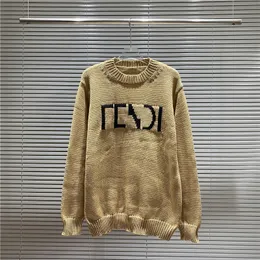 Erkek Sweaters Tasarımcı Sweater Erkek Hoodie Tasarımcıları Erkek Kadınlar Mektubu Örgü Sweaters Nakış Örgü Crewneck Kadın Spor Giyim Stili FM9