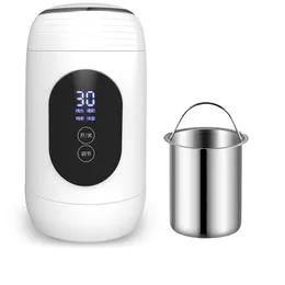 Thermose Mini Kettle Electric Thermos Podróżowa butelka z przenośna zdrowie kubek gulaszek Grzeźba Kotarów Smart Mub Mub Teapots 221203