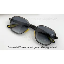 Gafas de sol de gradiente de gafas de sol hexágono al por mayor Hexagon UV400 para hombres Mujeres tendencia anti-uv gafas de sol retro gafas de lente de vidrio espejo de lente de vidrio de 51 mm