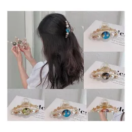 Clipes de cabelo Barrettes Mulher Universo Cabras de cabelo Retro Hairpins Girls Hairgrip Acessórios de caranguejo Ornamentos Clip Barrette Drop Deliver Dh0ig