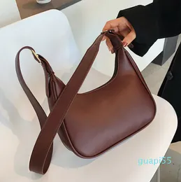 Evening Bags HOCODO Fashion Shoulder For Women Casual Crossbody Pu Leather Solid Color Simple Handbags 'S Bag 221203
