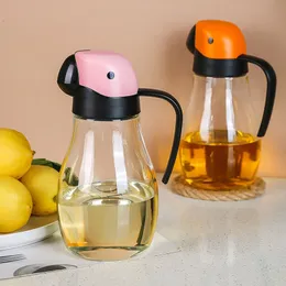 Herb Spice Tools Oil Can Automatic Opening And Closing Parrot Beak Oil Can Glass Leak Proof Soy Sauce Bottle Kitchen Tools Oil Storage Tank 221203