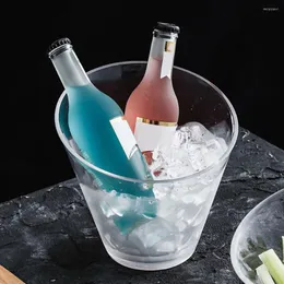 Miski szklana miska pokrywka okrągła wazon plastikowy sałatka przezroczysta pojemnik szampanowy lód wiadra akryl
