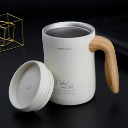 Thermos Arrivo PINKAH 470ML Tazza da caffè sottovuoto con manico Tazza isolante Ufficio Coperchio a tenuta stagna Thermos per latte per uso domestico 221203