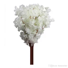 100cm kiraz çiçeği çiçek şubesi begonia sakura ağacı kök etkinliği diy düğün ağacı dekor yapay dekoratif çiçekler