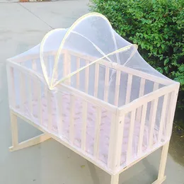 Krippe Netting Sommer Baby Moskito Net Mesh Dome Schlafzimmer Vorhang Netze geborene Kleinkinder Falten Tragbare Baldachin Kinder Bett Liefert 221205