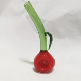 Acessórios para fumantes de cachimbo de fruta de fruta de cereja de 4,8 polegadas para cachimbo de água de bong Flores Flores de vidro tubos de mão Bubbler exclusivo equipamento de tabaco