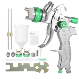 Naseal HVLP Spray Gun 600 ml kopp 1,4 mm 1,7 mm 2,0 mm gravitation Airbrush Nozzle f￶r m￥lning av bilm￶bler v￤gg