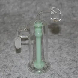 Narghilè Ash Catcher Occhiali Ashcatcher singolo con albero a 12 bracci in linea perc Giunti da 18 mm Bong in vetro da 14 mm ad angolo retto