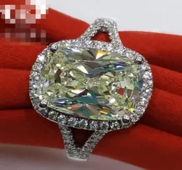 385 CT Solid 925 Sterling Silver Wedding Anniversary Moissanite Sona Yellow Diamond Ring Engagement Band Fine Jewelry Men Women8023422