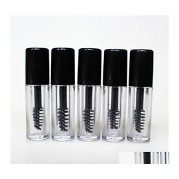 Bottiglie di imballaggio Tubo di mascara vuoto da 0,8 ml Fiala di crema per ciglia / Bottiglia di liquido Contenitore cosmetico campione con tappo nero interno a prova di perdite Dhfau