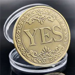 Arts and Crafts Yes or No Copy Coin Commemorative Prediction Decision Making Challenge Souvenir Party Gifts Art Collection