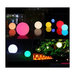 Trädgårdsdekorationer Colourf Garden Decorations Solar Light Energy Float Lamp Ball LED Lyumined Pool Water Supplies Lights DHSH6