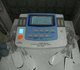 Combina￧￣o de massageador de corpo inteiro Ultrassom TENS Acupuntura M￡quina de Fisioterapia a laser EA-VF29 Equipamento m￩dico ultrass￴nico Fastshipping