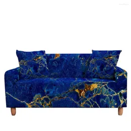 Chair Covers Watercolor Elastic Sofa Cover For Living Room Gold Marble Slipcover Sectional Couch Corner Summer Decoration