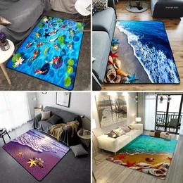 Carpets Creative Door Mat 3D Print Hallway For Living Room Bedroom Table Rugs Kitchen Bath Anti-skid Floor Tapete Para Sala