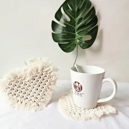 Maty stołowe Północna Europa Bohemia MacRAme Cup Cup Mat Boho Tablecloth Pad 3 szt.