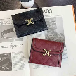 Celins kortplånbok i läder Dam Herr Europa och Amerika Modemärken Casual Liten Ny Lång Plånbok Handväska Student Mini Handväska