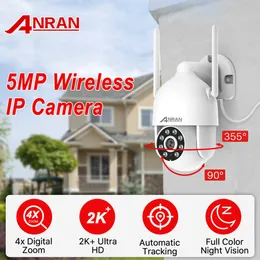 Telecamere IP ANRAN 5MP PTZ Wifi Sorveglianza IP Protezione di sicurezza Telecamere Outdoor Wireless CCTV Monitoraggio automatico Visione notturna a colori T221205