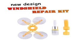 2x Windscreen Windshield Repair Tool Set Diy Car Kit de vento vidro para chip Crack Whole Carned Reparing2539986