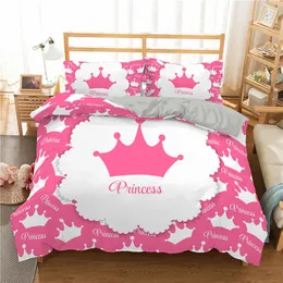 Bedding sets Lovely Pink Set Duvet Cover 140X200 For Girl Bedroom Quilt Pillowcase Bed Single Double SizeNo Sheet 221205