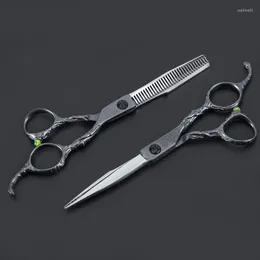 Personalize Profissional Scissors Scorsors Scissors de 6 polegadas de 6 polegadas Bolsa de barbeiro de barbeiro Define