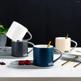 Cups Saucers Originalität Europäer kleiner luxuriöser Keramik Kaffee Tasse Frühstück Milk Hafer Nachmittag Tee Duft schwarzer Teetasse