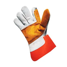 Hand protection antiskid leather gloves cow two-layer primary color leather full length fingernail socks
