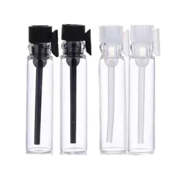 0,5 ml 1 ml 2 ml 3 ml parfymtestare Sampler Bottle Tube Viage Prov Glasflaskor Cork Top f￶r parfymoljeflaskor Skickas med havet