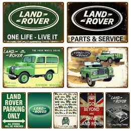 Rover Car Metal Painting Poster Tin Sign Plate Wall Posters Vintage Retro Aesthetic Room Pub Club Decor Wall Art Decoration Man Cave 20cmx30cm Woo