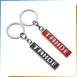 Autoschlüssel-Zubehör für TAHOE-Schriftarten, Metall-Schlüsselanhänger, Zinklegierungskette